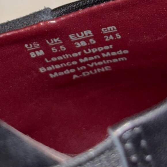 SARTO by Franco Sarto Dune pointed-toe kitten Black Leather & Suede Mules, 8M - Picture 9 of 9